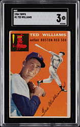 1954 Topps #1 Ted Williams SGC VG 3