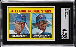 1967 Topps #569 Rod Carew Rookie High Number SGC VG/EX+ 4.5