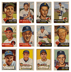 1952 & 1953 Topps Collection (194) with 1952 Topps #88 Bob Feller