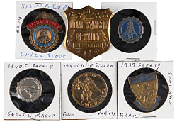 1930s-1940s The Lone Ranger Premium Badge/Pinback/Token Collection (14)