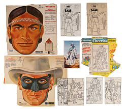 1951 Cheerios & 1957 Wheaties The Lone Ranger Collection (17) with (2) Complete Sets