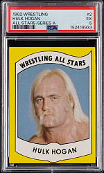 1982 Wrestling All-Stars "Series A" #2 Hulk Hogan Rookie PSA EX 5