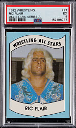 1982 Wrestling All-Stars "Series A" #27 Ric Flair Rookie PSA EX 5