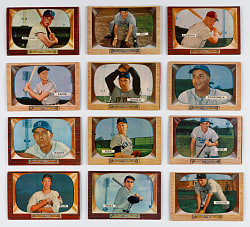 1955 Bowman Low Series Near Complete Run (221/225)