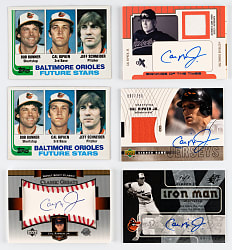 1982-2007 Cal Ripken Jr. Collection (11) with (2) Rookies, (8) Certified Autographs & (3) #1/1