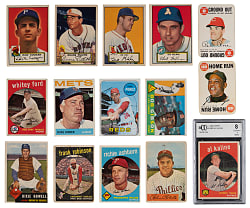 1952-1969 Baseball Collection (200+) with (12) Hall of Famers & (20) Attractive 1952 Topps