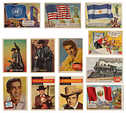 1954-1962 Mostly Topps Non-Sport Collection (325+) with (4) Complete/Near Sets