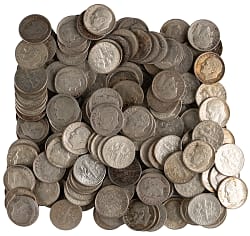 1946-1964 Roosevelt Silver Dimes (179)