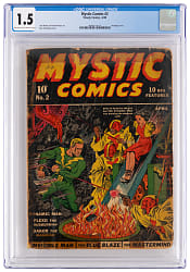 1940 Timely Comics Mystic Comics #2 Bondage Cover - CGC 1.5