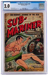 1954 Atlas Comics Sub-Mariner Comics #35 - CGC 2.0