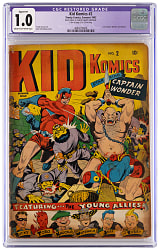 1943 Timely Comics Kid Komics #2 - CGC 1.0 Restored