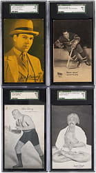 1920s-1950s Multi-Sport Exhibits Collection (10) with (4) SGC Graded
