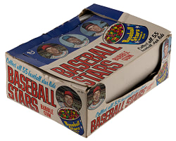 1973 Topps Candy Lids Display Box