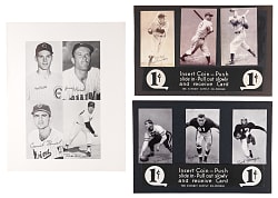 1940s-1960s Exhibit Point of Sale/Ad Display/Proof Trio