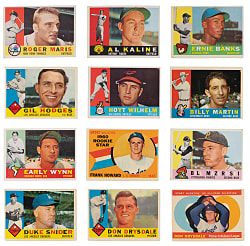 1960 Topps Starter Set (203/572) with (11) Hall of Famers Plus (2) High Numbers