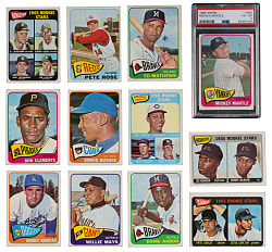 1965 Topps Complete Set (598) with PSA VG-EX 4 Mickey Mantle