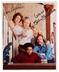 "All in the Family" Cast-Signed Photograph with O'Conner, Stapleton, Struthers & Reiner - Full JSA LOA