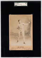 1899 W.A. Brady/Hall Studios Jim Jeffries Champion of the World Cabinet Card- SGC VG 3