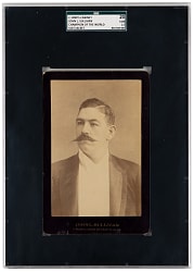 1890s John L. Sullivan Champion of the World Suit Jacket Cabinet Card - SGC FAIR 1.5
