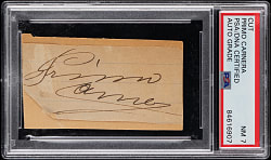 Primo Carnera Cut Signature PSA/DNA NM 7 Auto Grade