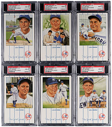 1989 Historic Limited Edition Lou Gehrig Postcards PSA GEM MINT 10 Collection (6) - Each PSA Population 1