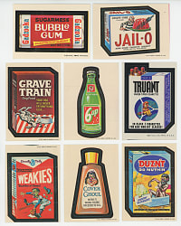 1969-1974 Topps Wacky Ads & Wacky Packages Collection (84) with (7) Series 1 Stickers