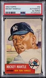 1953 Topps #82 Mickey Mantle PSA Authentic