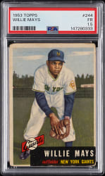 1953 Topps #244 Willie Mays High Number Shortprint PSA FAIR 1.5