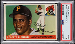 1955 Topps #164 Roberto Clemente Rookie PSA EX 5