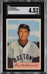 1954 Bowman #66 Ted Williams SGC VG/EX+ 4.5