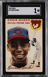 1954 Topps #94 Ernie Banks Rookie SGC POOR 1