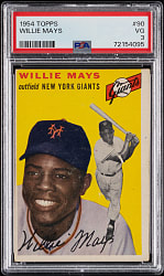 1954 Topps #90 Willie Mays PSA VG 3