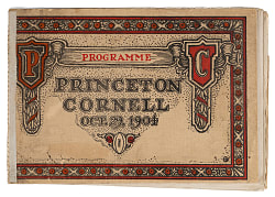 1904 Princeton Versus Cornell Football Program