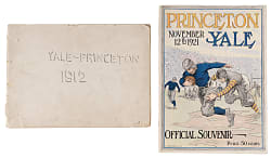 1912 & 1921 Princeton vs. Yale Football Program Pair
