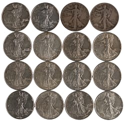 1917-1947 Walking Liberty Silver Half Dollars (35)