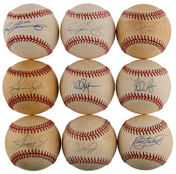 Signed Baseball Collection (18) with (2) Griffey Jr., (2) McGwire, Puckett, Ripken Jr. & Ryan