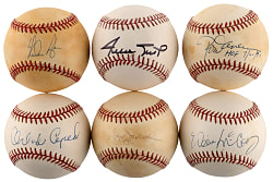 Signed Baseball Collection (13) with (11) Hall of Famers Including Willie Mays Plus Bob Uecker