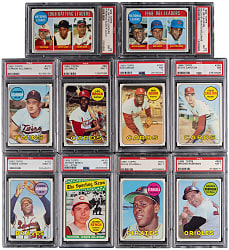1969 Topps PSA Graded Partial Set (356/664) with (26) Hall of Famers (7.18 GPA!)