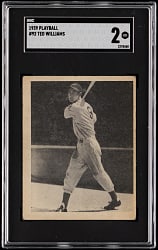 1939 Play Ball #92 Ted Williams Rookie SGC GOOD 2
