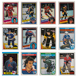 1982-1983 to 1989-1990 Topps & O-Pee-Chee Hockey Complete/Near Sets (4) with (1,185) Total Cards