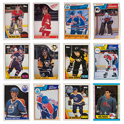 1983-1984 to 1989-1990 Topps & O-Pee-Chee Hockey Complete Sets (4) with 1985-1986 Topps #9 Mario Lemieux Rookie - (957 Total Cards)