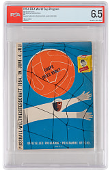1954 FIFA World Cup Program PSA FN+ 6.5 (Germany 1st WC Win, Miracle of Bern, with Insert) - Population 1, Highest Graded