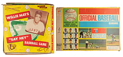 1950s-1990s Willie Mays Related Game/Puzzle Collection (8) with (2) Willie Mays "Say Hey" Baseball Board Games