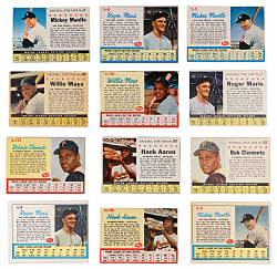 1961 & 1962 Post Cereal Collection (105) with (47) Hall of Famers Including Aaron, Clemente, Mantle & Mays