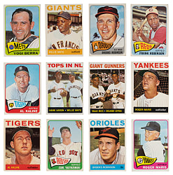 1964 & 1965 Topps Collection (135) with (58) Hall of Famers Plus (2) Five-Cent Wrappers