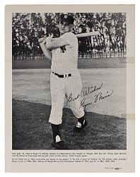 Scarce 1963 New York Yankees Tri-Fold #2 Roger Maris