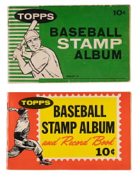 1961-1969 Topps Stamps Collection (213) Total Stamps with 1961 & 1962 Albums