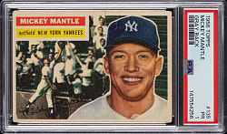 1956 Topps #135 Mickey Mantle Gray Back PSA POOR 1
