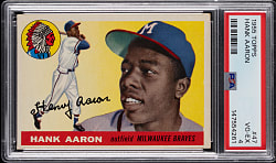 1955 Topps #47 Hank Aaron PSA VG-EX 4