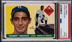 1955 Topps #123 Sandy Koufax Rookie PSA GOOD 2
